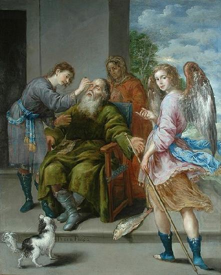 Antonio de Pereda Tobias curando la ceguera a su padre china oil painting image